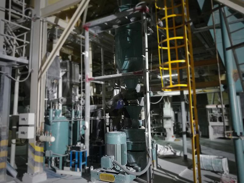 Heavy Calcium Carbonate Modification Production Line Of a Mineral Factory In Thailand